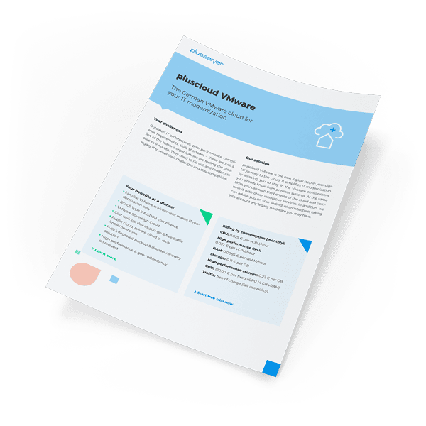 Datasheet: pluscloud VMware